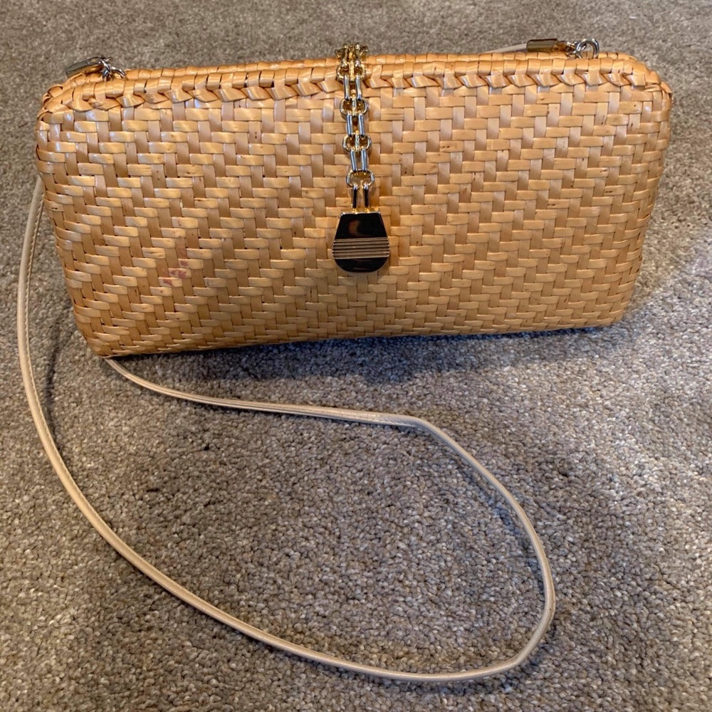 Straw crossbody bag made in italy
